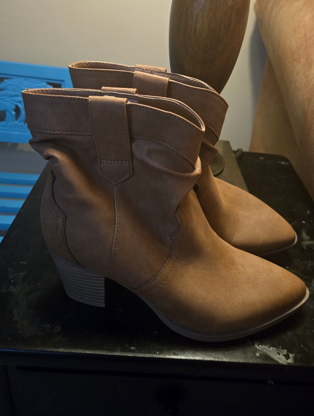 Women's Time And Tru Western Slouch Boots